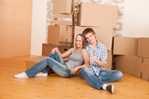 Packing boxes and supplies for a move in Twickenham
