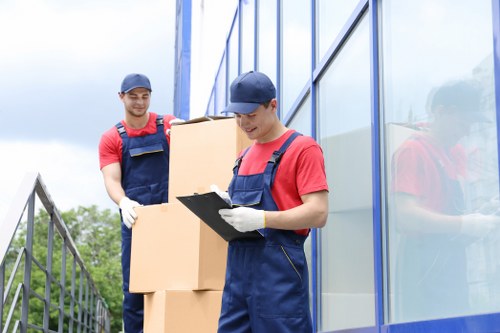 Person using an accessible removals website on a tablet