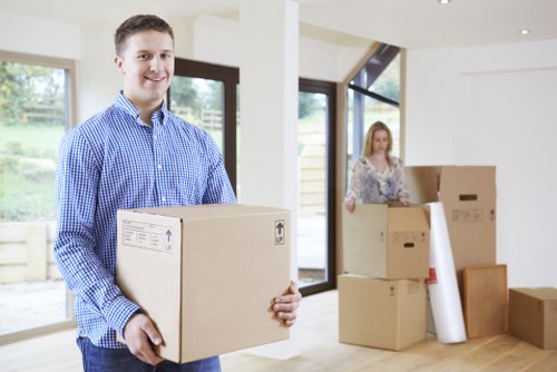 Professional movers loading furniture for a Twickenham relocation