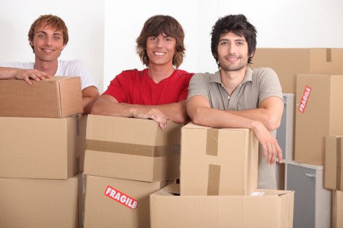 Office furniture removals in Twickenham with desks and chairs