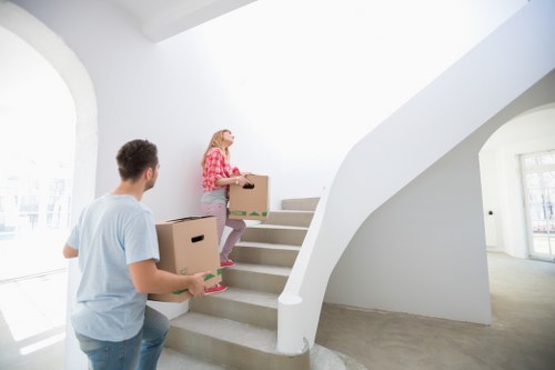 Professional man with van helping with a small home move