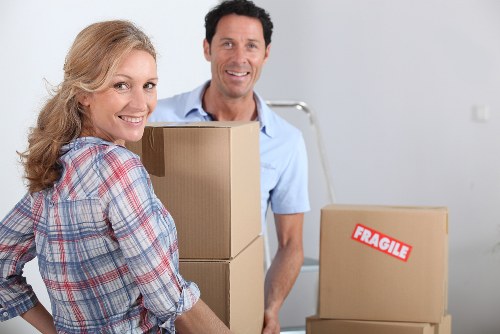 Twickenham home move with packed furniture and boxes