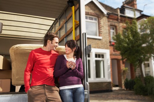 Final stage of a professional removals job